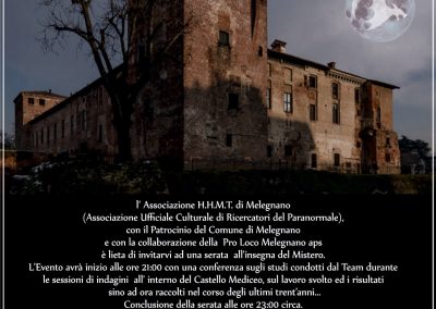 Notte di Misteri al Castello Mediceo - 16 Settembre 2023